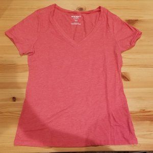 Old Navy Vintage Pink V Neck Short Sleeve Tee